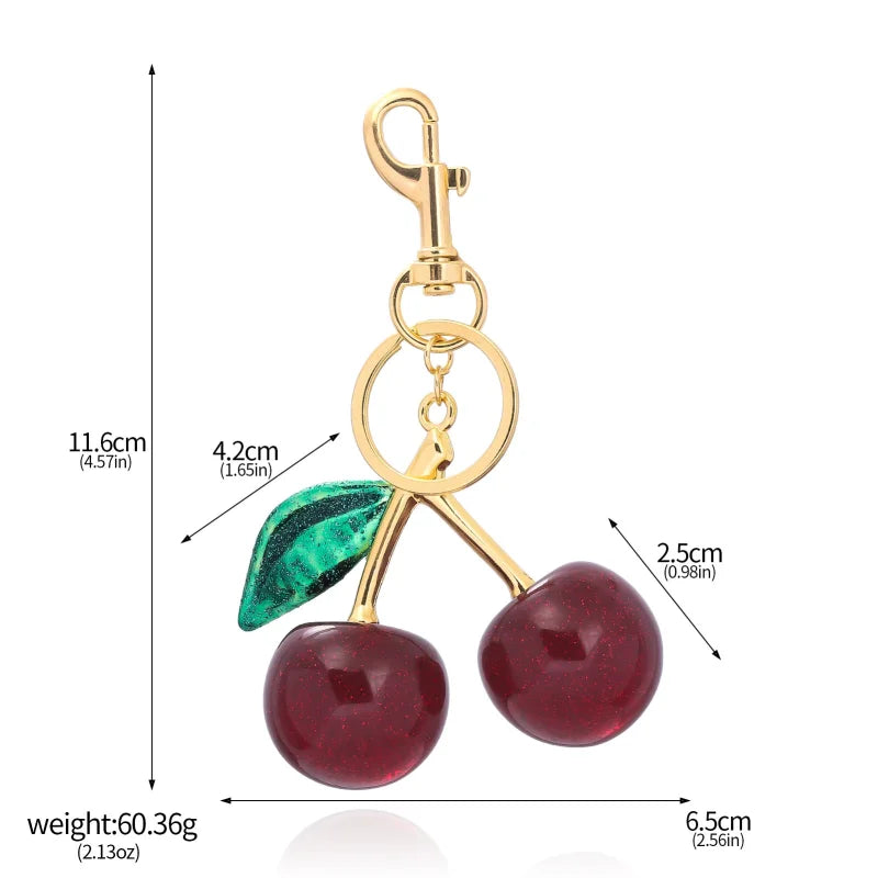 Porte-Clés Cerise Élégante