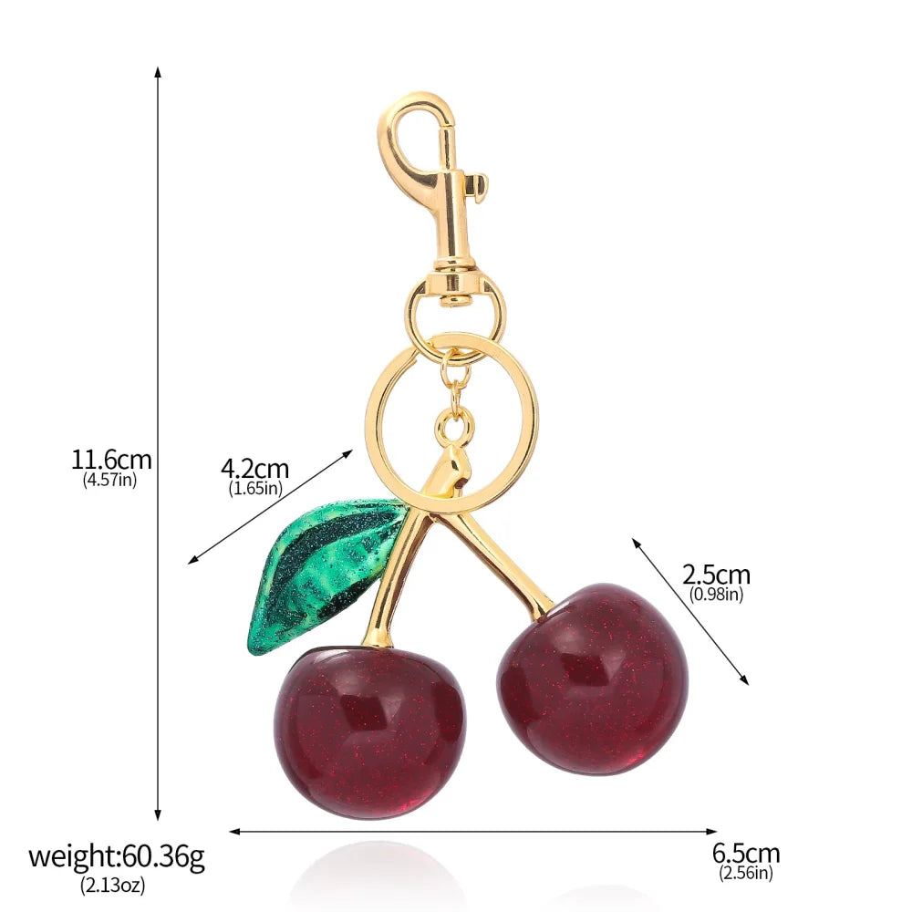 Porte-Clés Cerise Élégante