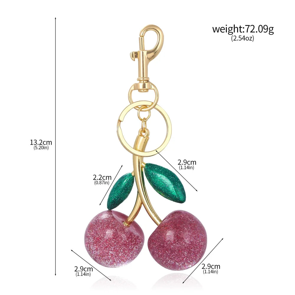 Porte-Clés Cerise Élégante